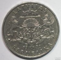 Лот: 3496694. Фото: 2. 1 лат 1992 год. Латвия. Монеты