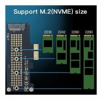 Лот: 21574071. Фото: 3. Адаптер NVMe для SSD m.2 в слот... Компьютеры, оргтехника, канцтовары