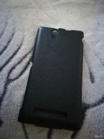 Лот: 12779779. Фото: 3. Флип-кейс для Sony Xperia C3 черный. Смартфоны, связь, навигация