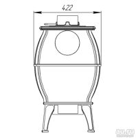 Лот: 16347319. Фото: 5. Чугунная печь-камин отопительно-варочная...
