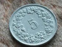 Лот: 10659382. Фото: 3. Монета 5 раппен пять рап Швейцария... Коллекционирование, моделизм