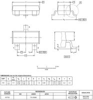 Лот: 19854426. Фото: 4. транзистор BJT BC857C 45V 0.1A...