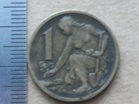 Лот: 13207347. Фото: 5. Монета 1 крона одна Чехословакия...