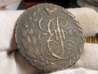 Лот: 17355948. Фото: 4. Редкие 5 копеек 1789 года, ЕМ... Красноярск