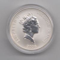 Лот: 825327. Фото: 2. Соломоновы о-ва 25 долларов 2006... Монеты