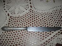 Лот: 8682416. Фото: 2. Нож столовый ручка серебро 875пр... Посуда, кухонная утварь