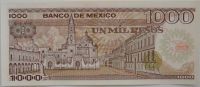 Лот: 6102857. Фото: 2. Мексика 1000 песо 1985, в обороте... Банкноты