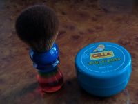 Лот: 19346255. Фото: 2. Помазок yaqi 26mm радуга и мыло... Красота и здоровье