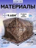 Лот: 22162002. Фото: 3. Палатка для зимней рыбалки Стэк... Туризм, охота, рыбалка, самооборона