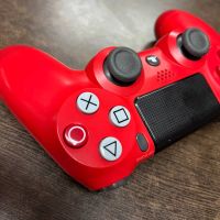 Лот: 21640980. Фото: 3. Геймпад джойстик Dualshock 4 Красный... Компьютеры, оргтехника, канцтовары