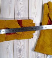 Лот: 21587346. Фото: 5. Перчатки - краги кожаные утеплённые...