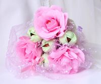 Лот: 3775881. Фото: 2. Букет из конфет "Фисташки в розовом... Цветы, букеты