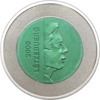 Лот: 5977274. Фото: 2. Люксембург 5 Евро 2009 Замок Вианден... Монеты