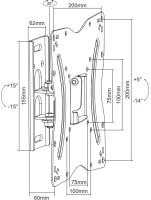 Лот: 25023769. Фото: 2. Кронштейн ITECHmount LCD220 черный... Аксессуары