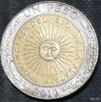 Лот: 13773816. Фото: 2. Экзотика с рубля (18395) Аргентина. Монеты