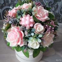 Лот: 17155088. Фото: 5. Мыло ручной работы. Букет розы...