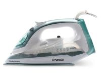 Лот: 25898740. Фото: 4. Утюг Hyundai H-SI01223 белый/изумрудный. Красноярск