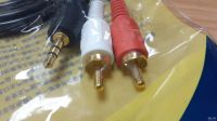 Лот: 17404741. Фото: 2. Cable MiniJack 3.5 mm - 2 RCA... Комплектующие
