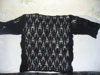 Лот: 4424215. Фото: 2. кардиган короткий ангорка черная... Вязание, шитье