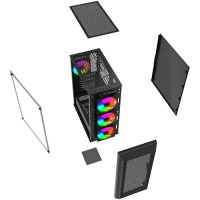 Лот: 24999267. Фото: 8. Корпус ATX Б_БП Powercase Mistral...