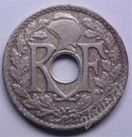 Лот: 102786. Фото: 2. Франция. 25 сантимов 1920г. Необычная... Монеты