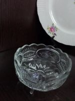 Лот: 24892718. Фото: 2. Xpуcтальная вaзочка нa трёх ножкаx... Антиквариат