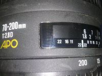 Лот: 1291434. Фото: 2. SIGMA ЕХ 70-200mm 1:2.8D APO. Фото, видеокамеры, оптика