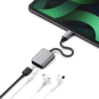 Лот: 22395535. Фото: 2. USB адаптер Satechi USB-C to Audio... Аудиотехника