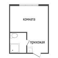 Лот: 24809170. Фото: 8. Продам 1-комн. кв. 17.5 кв.м...