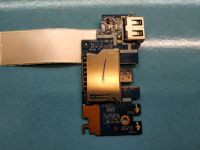 Лот: 16448028. Фото: 2. Б/У плата с разъемом USB и картридера... Комплектующие