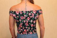 Лот: 7841600. Фото: 2. новый цветочный топ Bershka. Женская одежда