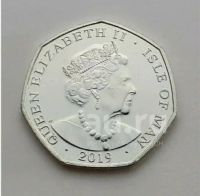 Лот: 18439551. Фото: 2. остров Мэн 50 пенсов 2019 Питер... Монеты