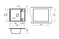 Лот: 24894049. Фото: 3. Мойка врезная с крылом GRANULA... Строительство и ремонт