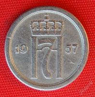 Лот: 1579091. Фото: 2. (№468) 10 эре 1957 (Норвегия). Монеты