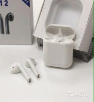 Лот: 14611860. Фото: 2. Bluetooth наушники i12-TWS с анимацией... Аудиотехника