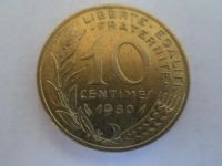 Лот: 5364039. Фото: 2. Франция 10 сантимов, 1980. Монеты