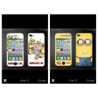 Лот: 3411513. Фото: 2. Наклейка/пленка iPhone 4/4s миньоны... Аксессуары