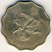 Лот: 9645954. Фото: 2. Гонконг 2 доллара 1993 год. Баугиния... Монеты
