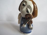 Лот: 17473530. Фото: 2. Ангел со скрипкой ,авторская керамика... Живопись, скульптура, фото