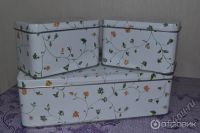 Лот: 5522585. Фото: 2. Набор жестяных банок Флатэн ИКЕА... Предметы интерьера