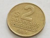 Лот: 10001598. Фото: 9. Монета 2 песо два Уругвай 1994...
