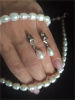 Лот: 8890740. Фото: 2. Нить жемчуга с серьгами. Красота и здоровье