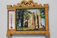 Лот: 3564164. Фото: 3. Магнит Красноярск с градусником... Сувениры, подарки