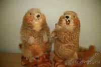 Лот: 2512070. Фото: 3. Сурок из кедровой стружки №2. Ручная работа