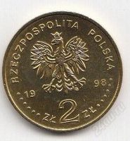 Лот: 2754437. Фото: 2. Польша 2 злотых 1998 г Олимпиада... Монеты
