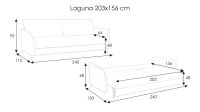 Лот: 23778744. Фото: 8. Прямой диван Laguna с анатомическим...