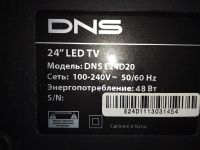 Лот: 18340946. Фото: 2. Телевизор DNS E24D20 Б.У. ТВ и видео