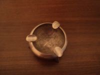 Лот: 7232423. Фото: 2. пепельница металлическая. Антиквариат
