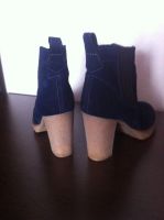 Лот: 14541496. Фото: 6. Ботильоны синие со вставками...