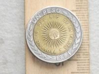 Лот: 16205917. Фото: 5. Монета 1 песо один Аргентина 1994...